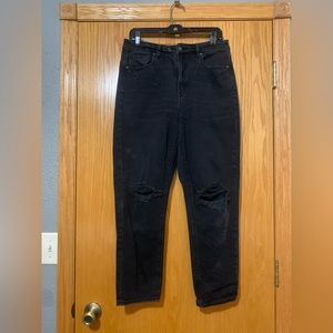 AE 6R black mom jean